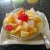 Fruit salad w ice cream
